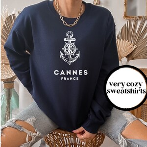 Cannes France Sweater, Cannes Sweatshirt, Cannes Shirt, Cannes Crewneck, Unisex, Cannes Gift, Cannes Trip, Cannes Souvenir, French Riviera