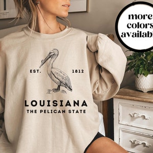 Louisiana Sweater, Louisiana Crewneck, Louisiana Sweatshirt, Louisiana Shirt, Unisex, Trendy, Louisiana Gift, House Warming Gift, Souvenir