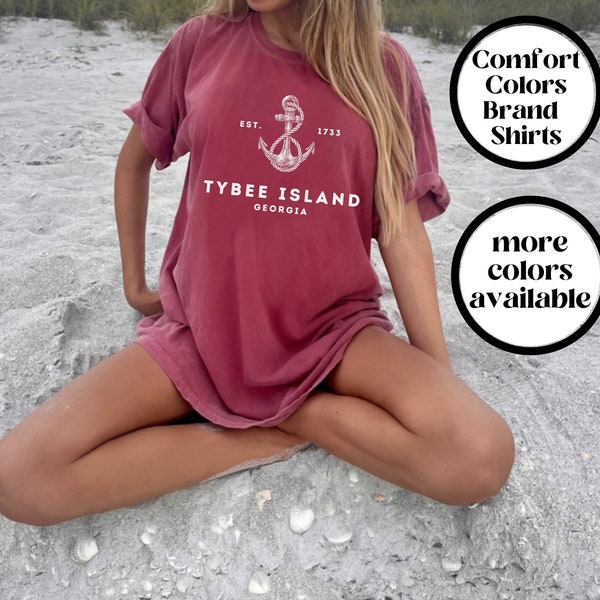 Tybee Island Shirt, Comfort Colors Shirt, Tybee Island Tshirt, Tybee Island GA, Tybee Island Souvenir, Tybee Island Gift, Savannah Shirt