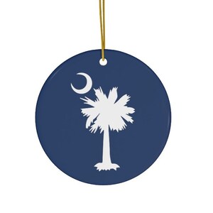 Palmetto Tree Christmas Ornament, South Carolina Ornament, South Carolina Gift, House Warming Gift, Palmetto Tree Gift, Retirement gift