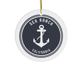 Sea Ranch California Retro Art Print, Sea Ranch Art