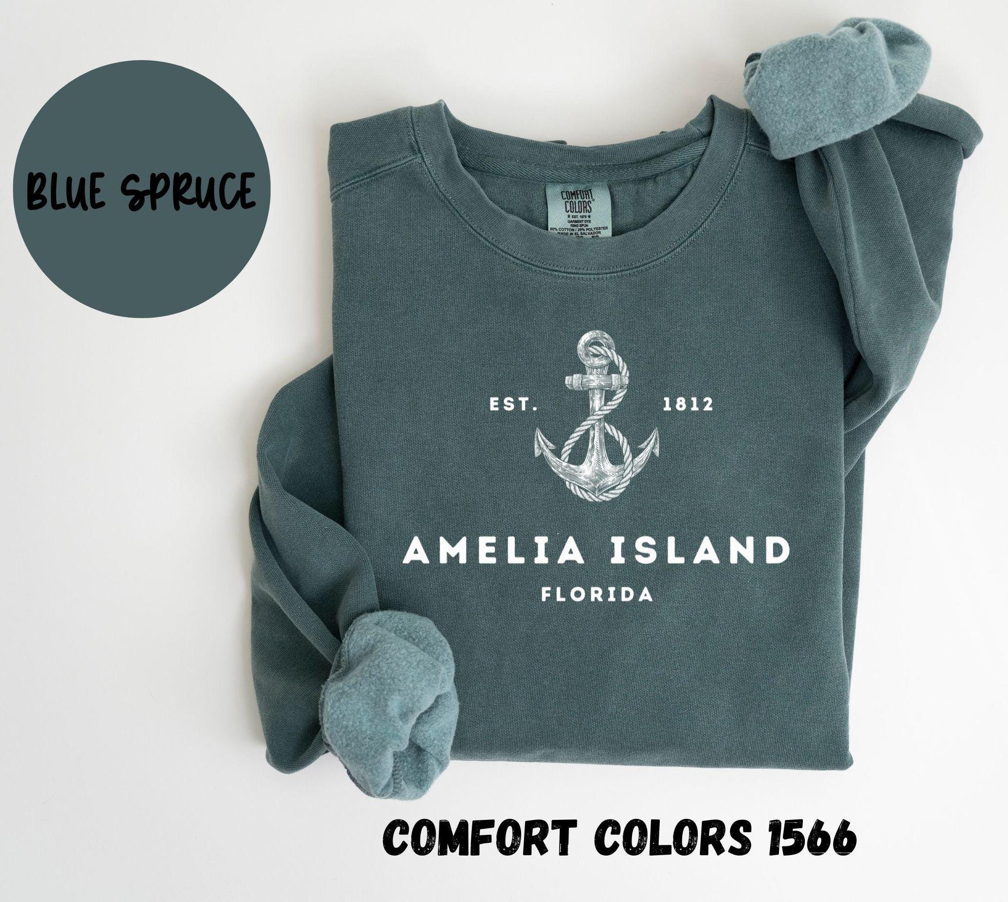 Amelia Island Florida Sweatshirt, Comfort Colors®, Amelia Island
