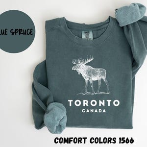 Toronto Canada Comfort Colors® Sweatshirt, Toronto Canada Crewneck Sweater, Toronto Canada Unisex Shirt, Gift for Trip, TRENDY
