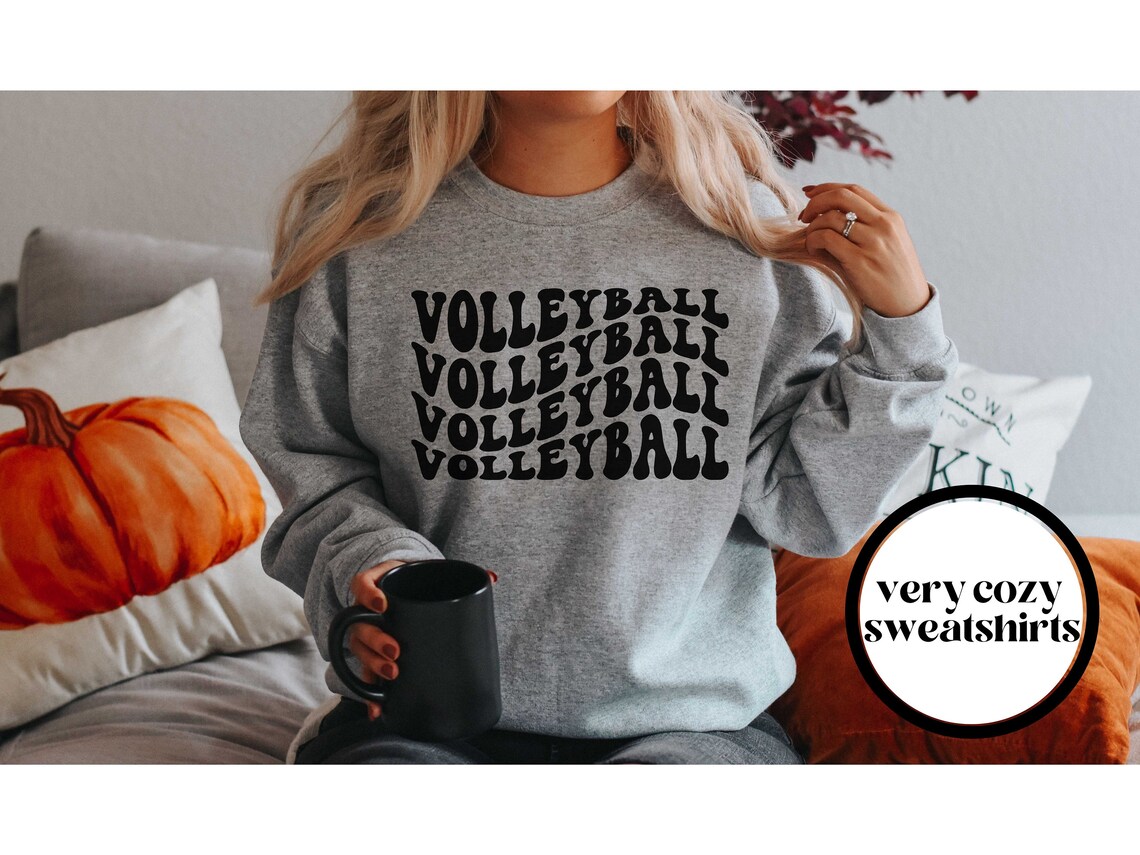 Volleyball Sweatshirt Volleyball Sweater Women's Etsy