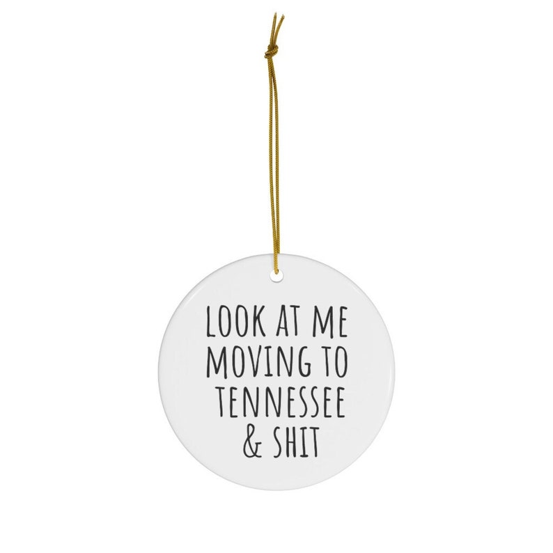 Moving to Tennessee Gifts, Moving to Tennessee Ornament, Tennessee Ornament, Moving to Tennessee Birthday Gifts for Men and Women image 1