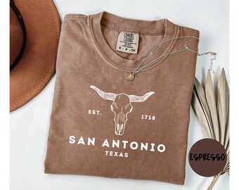 San Antonio Texas Shirt, Comfort Colors®, San Antonio TX T-shirt Tshirt, San Antonio TX Unisex Tee, San Antonio TX Gift Trendy