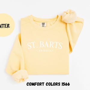 St. Barts Caribbean Islands Sweatshirt, Comfort Colors® Crewneck Sweater, St. Barths French West Indies Unisex Shirt, Saint Barthelemy Gift Bild 6