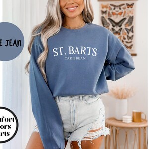 St. Barts Caribbean Islands Sweatshirt, Comfort Colors® Crewneck Sweater, St. Barths French West Indies Unisex Shirt, Saint Barthelemy Gift Bild 10