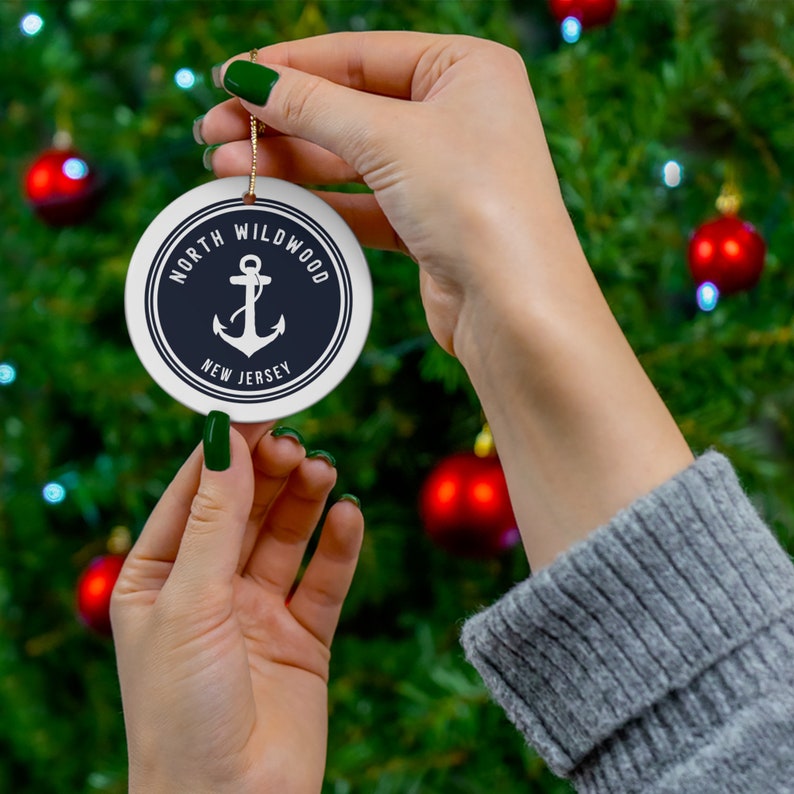 North Wildwood New Jersey Ornament, North Wildwood NJ Gift, North Wildwood Beach, North Wildwood Trip, House Warming Gift zdjęcie 3