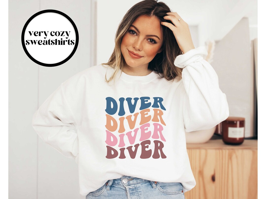 Springboard Diving Sweater, Springboard Diving Water Sports Shirt