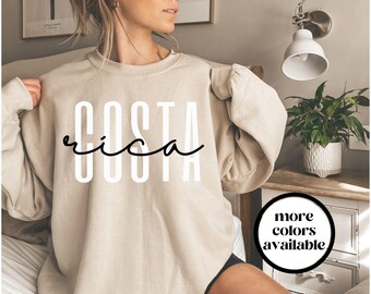 Costa Rica Sweatshirt, Costa Rica Crewneck Sweater, Costa Rica Unisex Shirt, Costa Rica Gift Souvenir, Wedding Gift, Gift for Trip