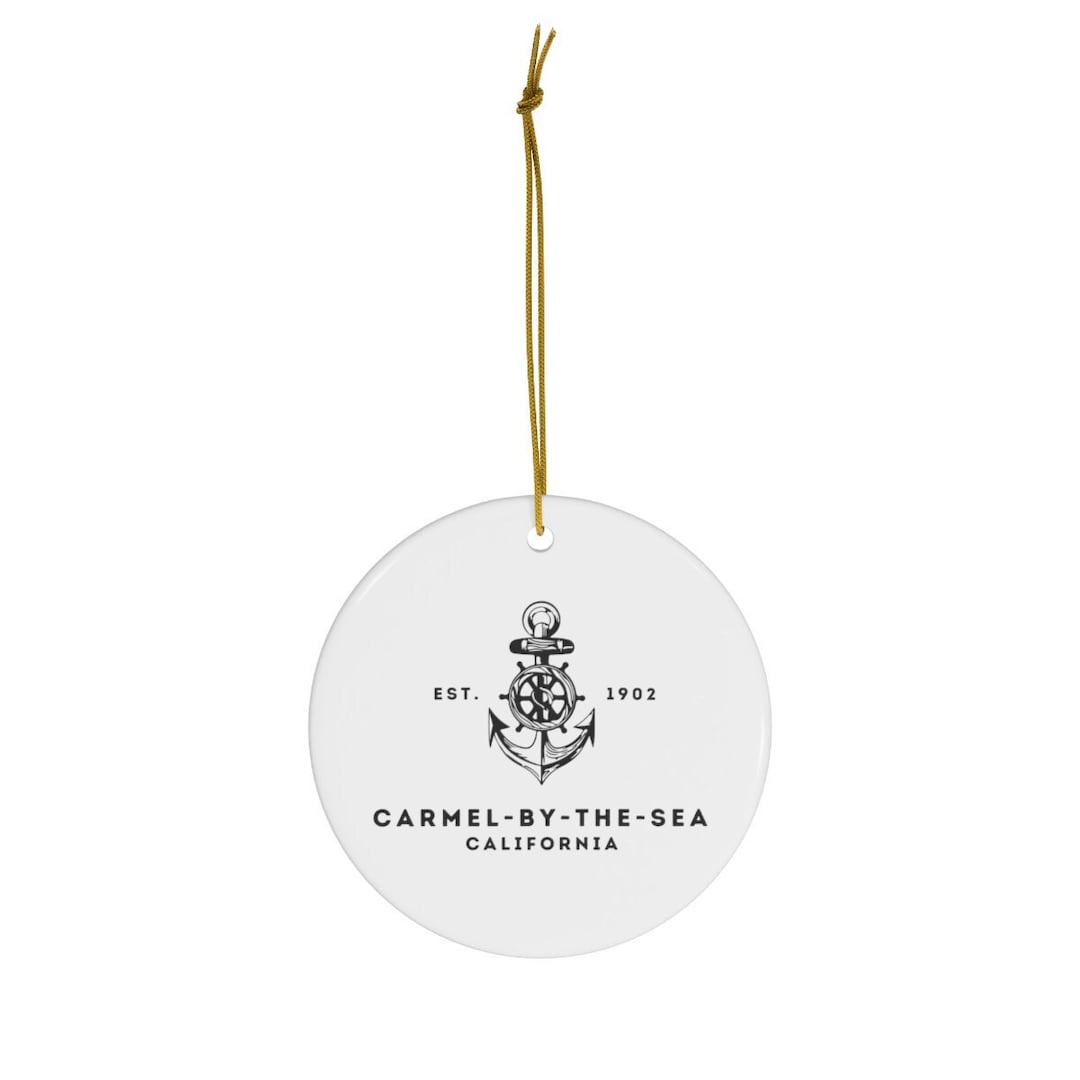 Carmel by the Sea Ornament, Carmel by the Sea Gift, Carmel California