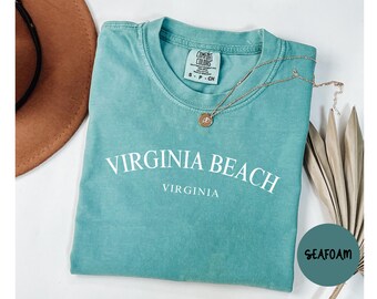Virginia Beach Virginia Shirt, Comfort Colors®, Virginia Beach VA T-shirt Tshirt, Virginia Beach VA Unisex Tee, Gift for Trip, Trendy