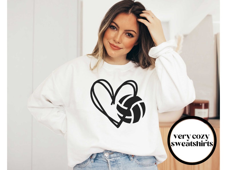 Volleyball Vibes Sweatshirt Volleyball Sweater Mom Shirt Etsy