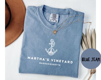Martha's Vineyard Massachusetts Comfort Colors® Shirt, Martha's Vineyard MA T-shirt Tshirt, Martha's Vineyard MA Unisex Tee, Gift TRENDY