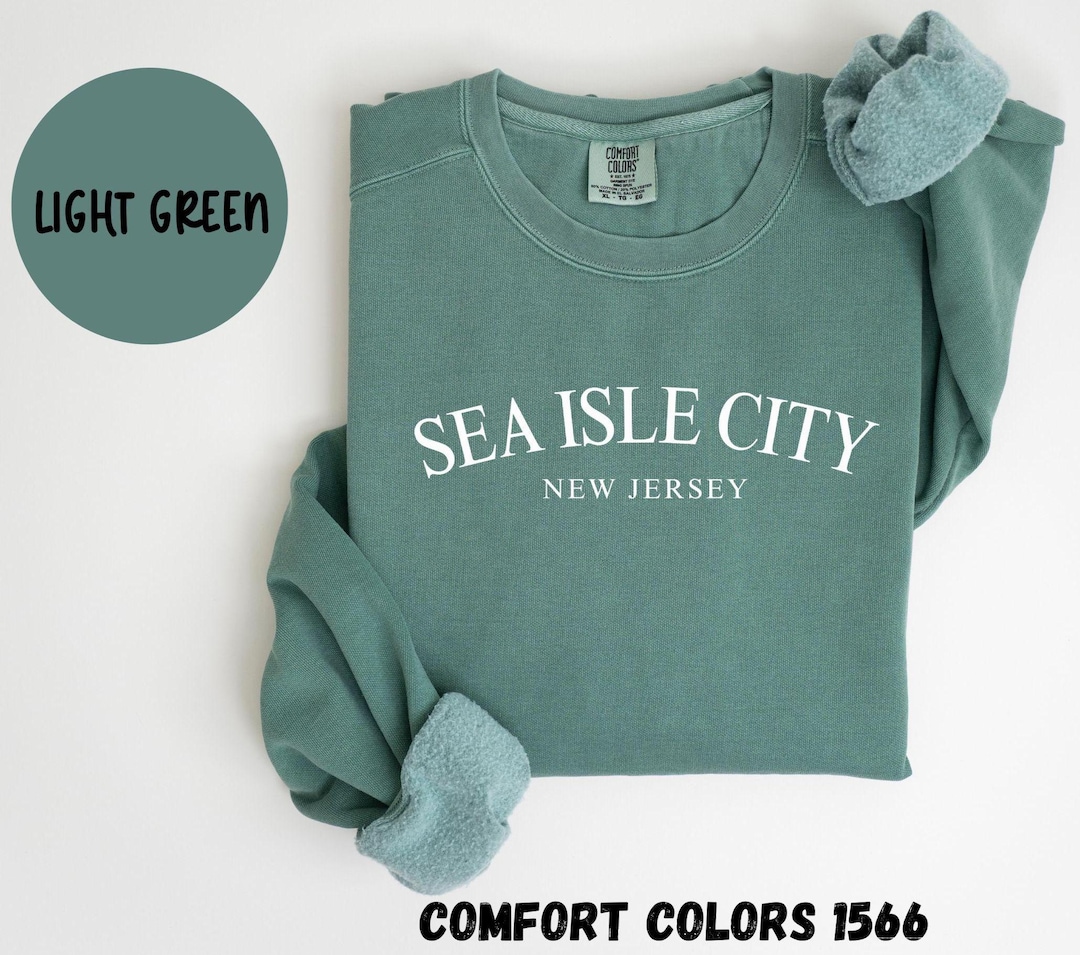 Sea Isle City New Jersey Comfort Colors® Sweatshirt, Sea Isle City NJ ...