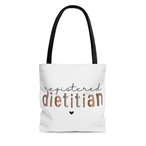 CafePress 'Attitude Dietitian' Natural Canvas Tote Bag - Reusable Shopping Bag, 2 Sizes Available - View #6
