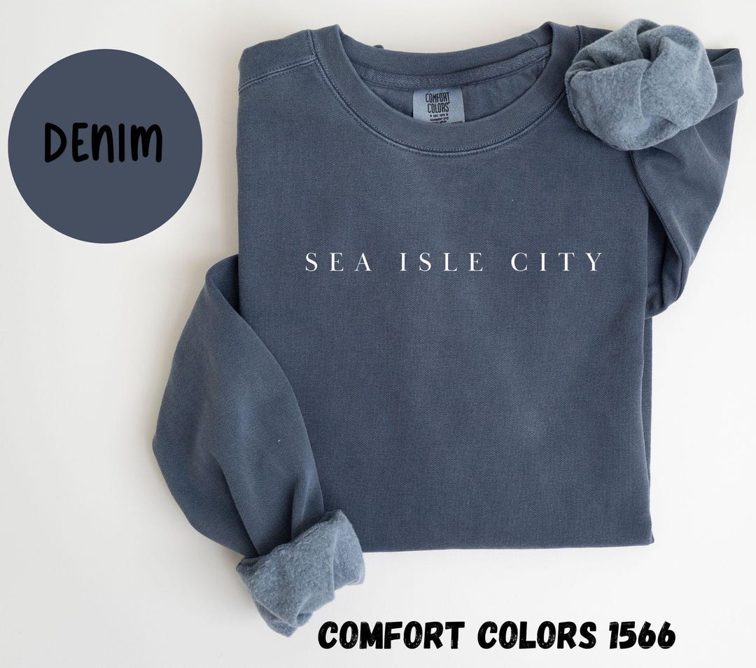 Sea Isle City New Jersey Comfort Colors® Sweatshirt, Sea Isle City NJ ...