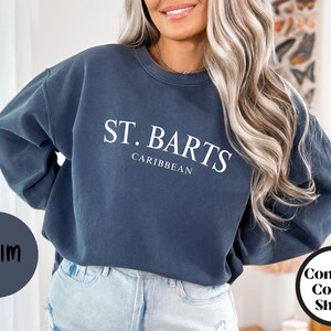 St. Barts Caribbean Islands Sweatshirt, Comfort Colors® Crewneck Sweater, St. Barths French West Indies Unisex Shirt, Saint Barthelemy Gift Bild 11