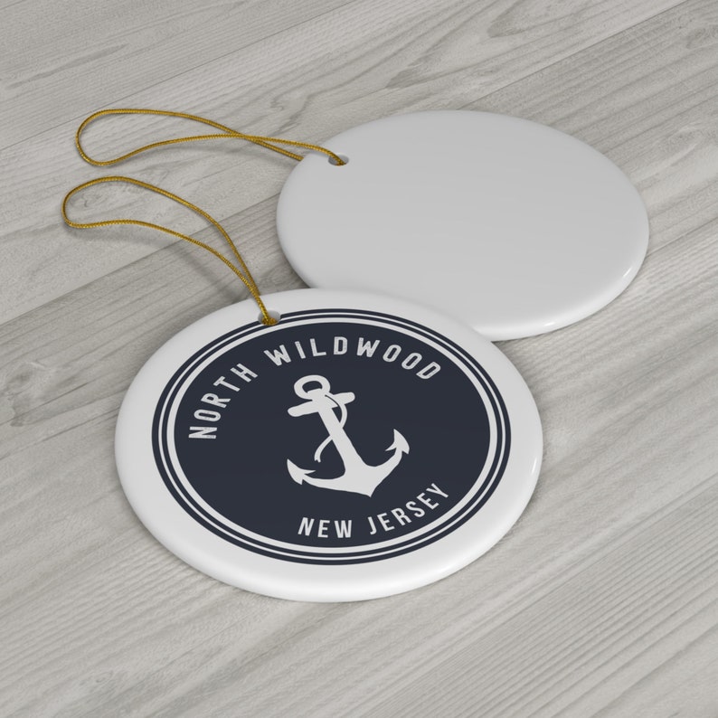 North Wildwood New Jersey Ornament, North Wildwood NJ Gift, North Wildwood Beach, North Wildwood Trip, House Warming Gift zdjęcie 2