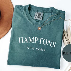 Hamptons New York Comfort Colors® Shirt, Hamptons NY T-shirt Tshirt, Hamptons NY Unisex Tee, House Warming Gift, Wedding Gift, TRENDY
