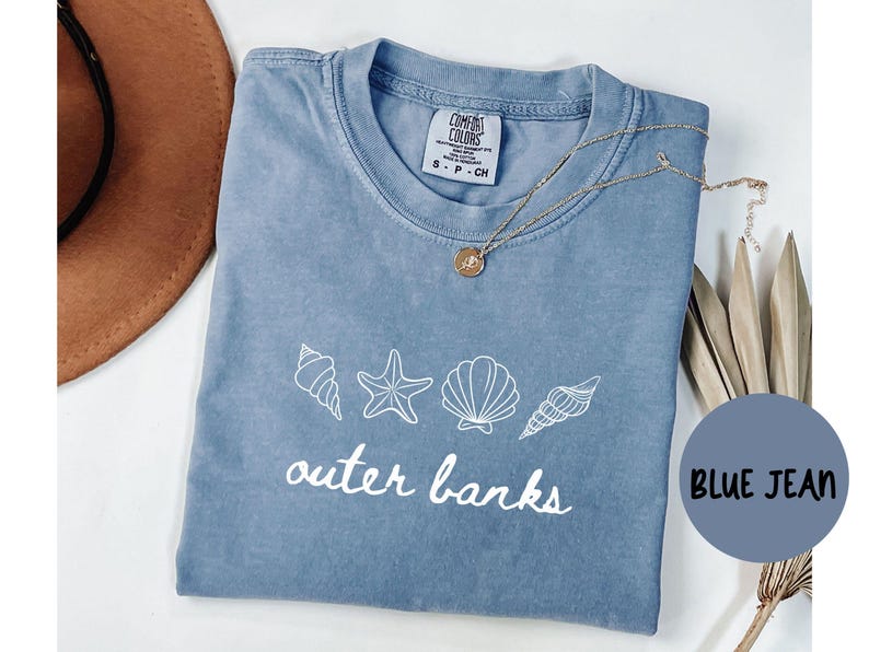 Outer Banks North Carolina Shirt, Comfort Colors® T-shirt Tshirt, Outer Banks NC Unisex Tee, Gift for Her or Him, Gift for Trip, Custom image 2