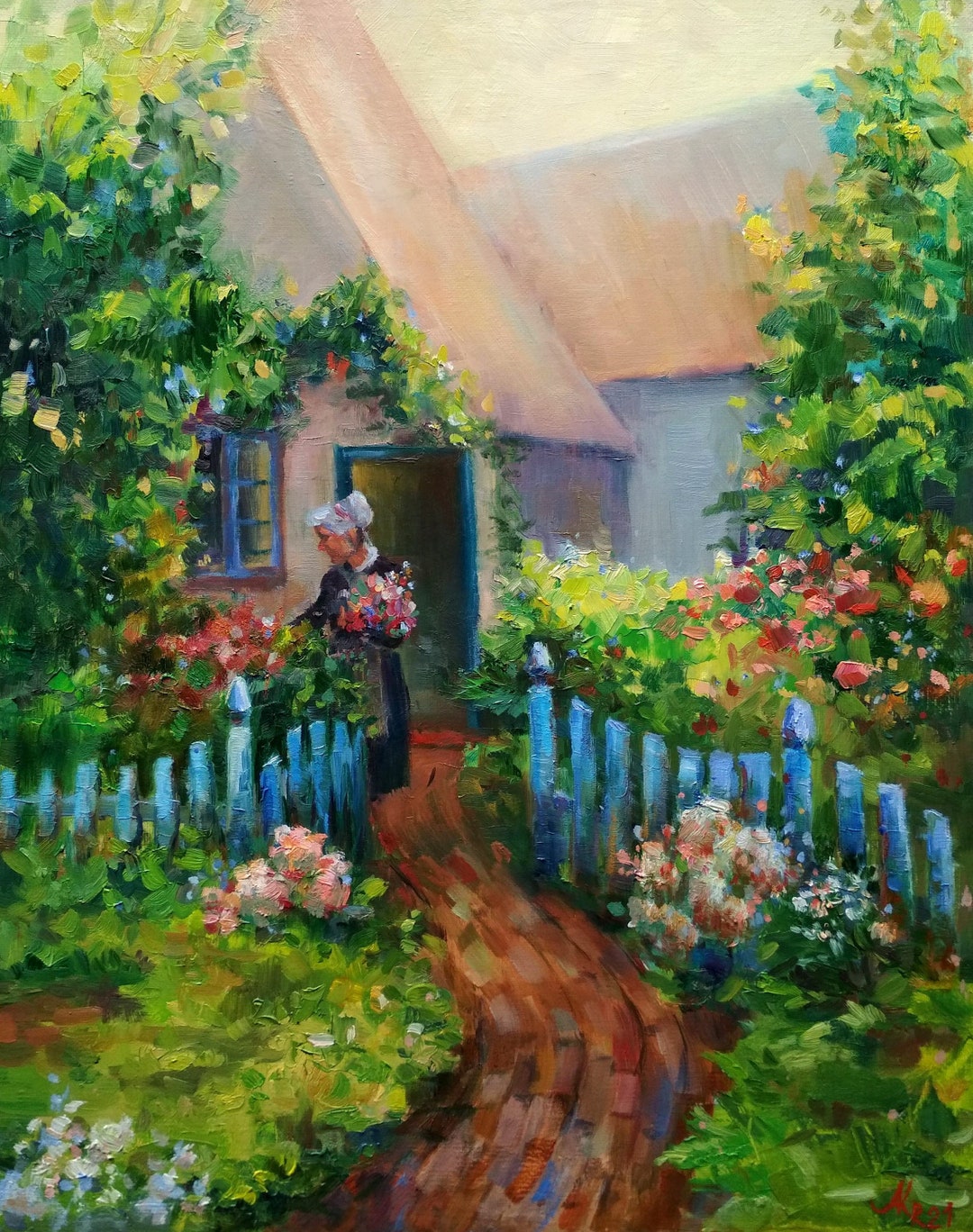 ジョアン アイザック「flower Garden french Poppies」 ジョアン アイザック「flower Garden french Poppies」