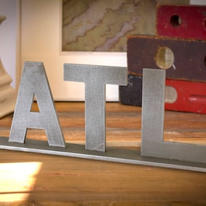 Atlanta, Georgia ATL Sign - Metal Industrial Home Décor - Multiple ...