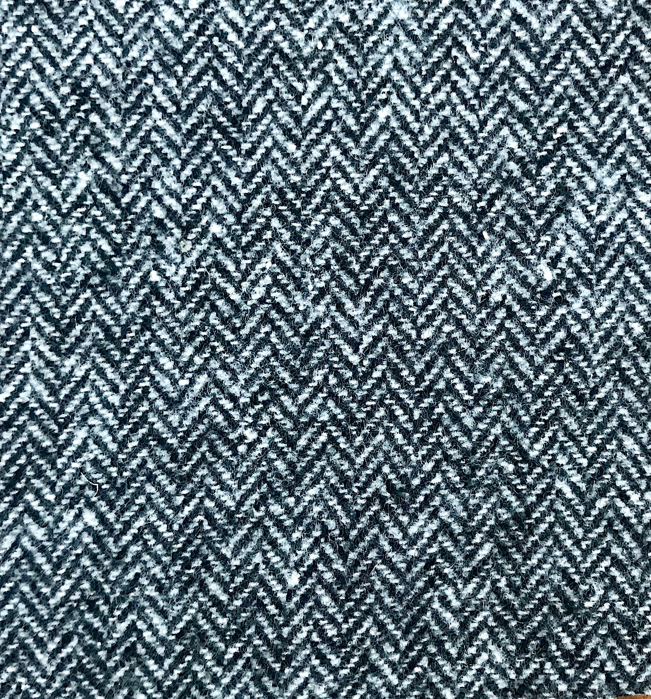 New Gray Herringbone 100 Wool Fabric By The Yard 60 Etsy