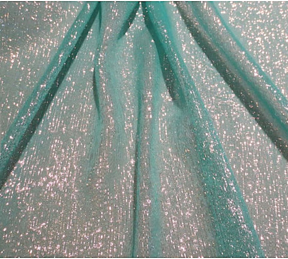 silver chiffon material