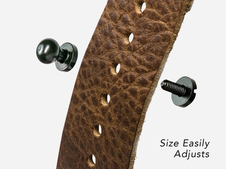 Rugged Apple Watch Band with metal studs black leather 38mm Etsy