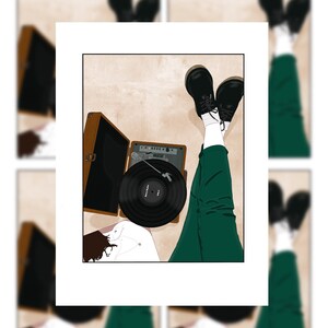Carte postale Vinyle