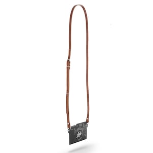 Adjustable leather camera strap