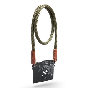 Khaki rope camera strap