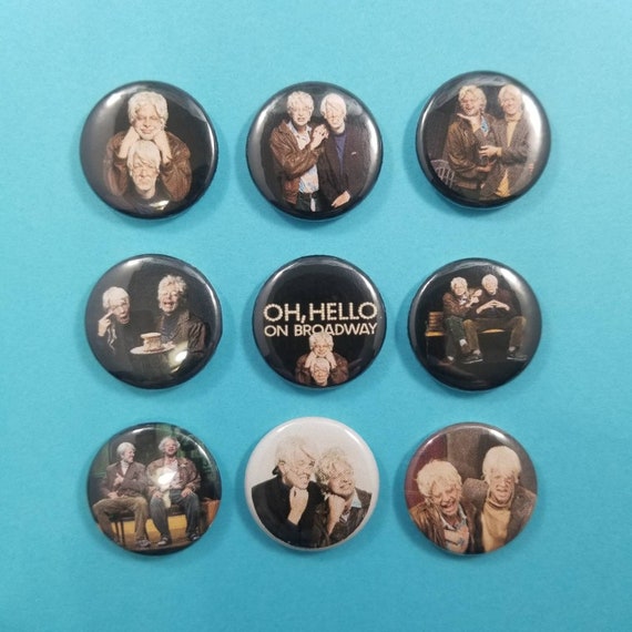 9 one inch 1" pins buttons badges Gil Faizon Too Much Tuna HELLO Broadway OH 9 one inch 1" pins buttons badges Gil Faizon Too Much Tuna HELLO Broadway OH