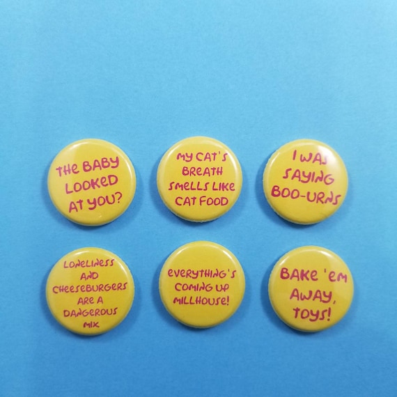 Ewoks Cartoon set of 6 one inch 1/" buttons pins badges Star Wars Droids