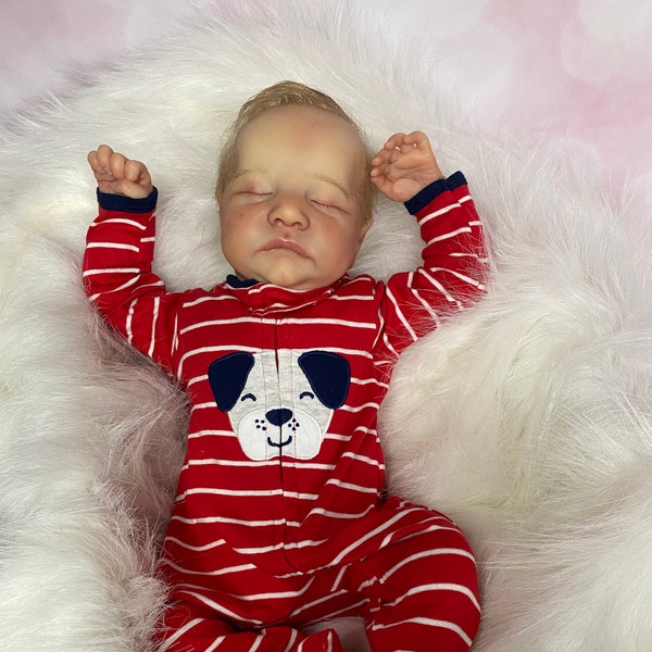 custom ,Levi  Bonnie Brown ,Reborn baby doll with COA,Therapeutic reborn doll, OOAK vinyl weighted realistic baby, Collectors doll, Art doll
