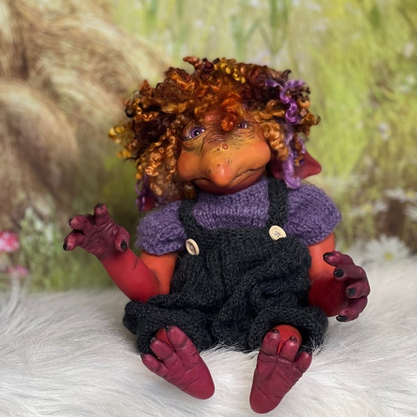 Fritz,Jade Warner, reborn Goblin, doll, Jim Henson, labyrinth, fraggle