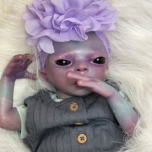Imani by Noemi Roarks, Reborn doll, ooak, alien reborn, alien doll, alien gifts, alien baby, alternative baby, custom order