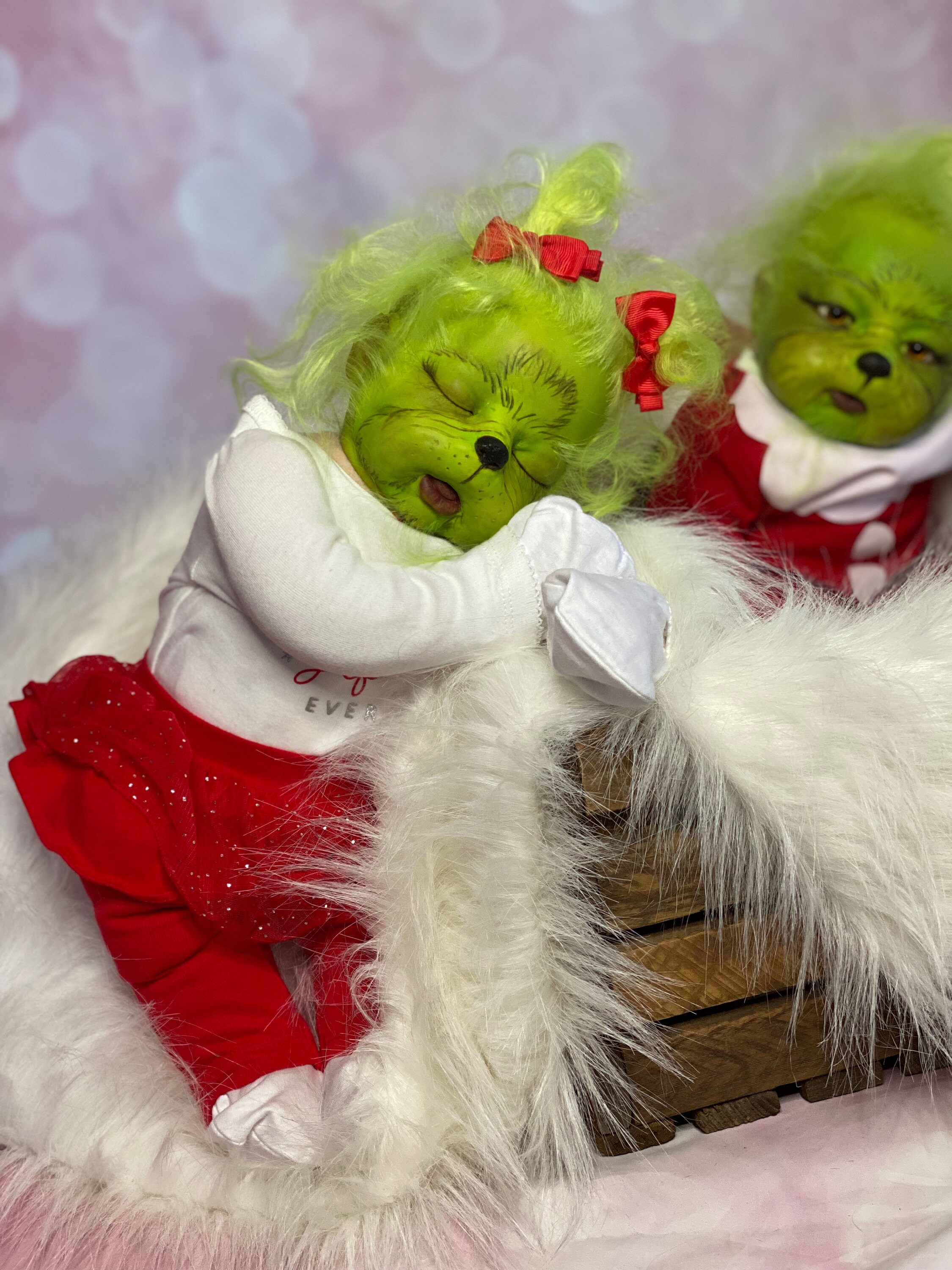 Baby grinch reborn doll for on sale sale