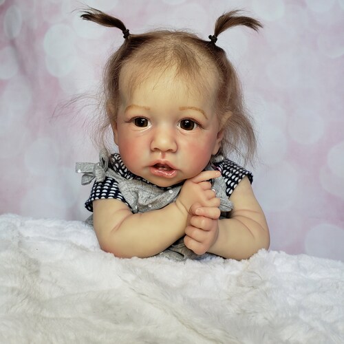 CUSTOM MADE Reborn Saskia Bonnie Brown Real Life Doll. Etsy UK