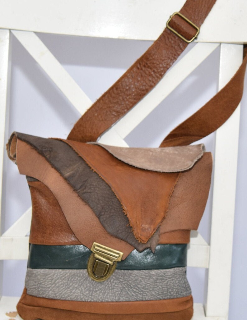 Small Leather Messenger Bag Crossbody Bag Leather Messenger Etsy