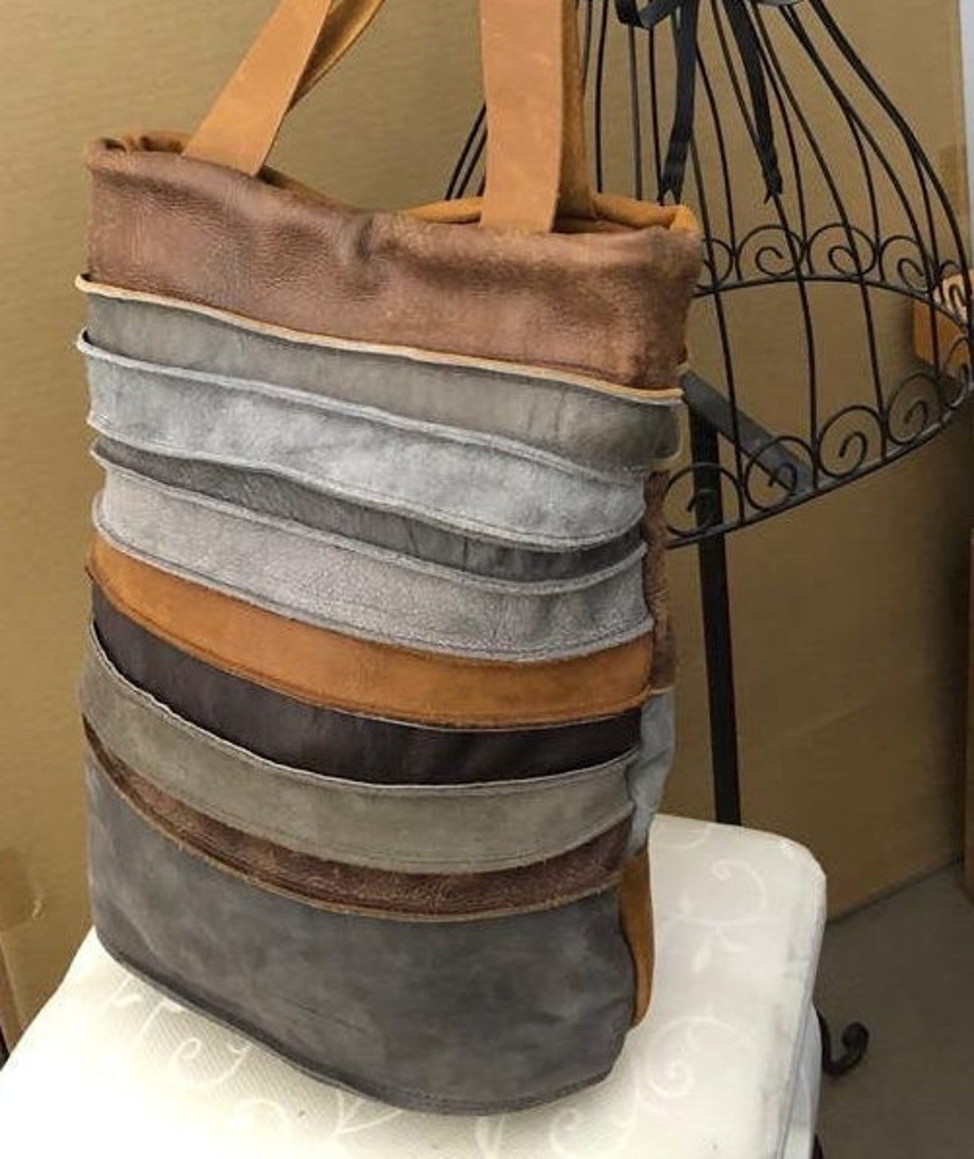 Soft Leather Tote Bag Handmade Leather Bag Women Everyday 
