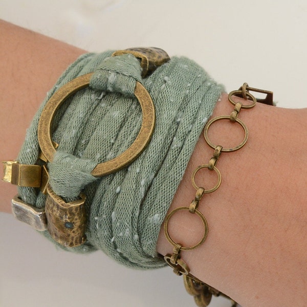 Fabric Wrap Bracelet Etsy