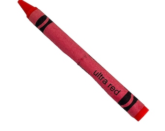 Ultra Red Crayola Crayon Fluorescent Retired Permanent Name