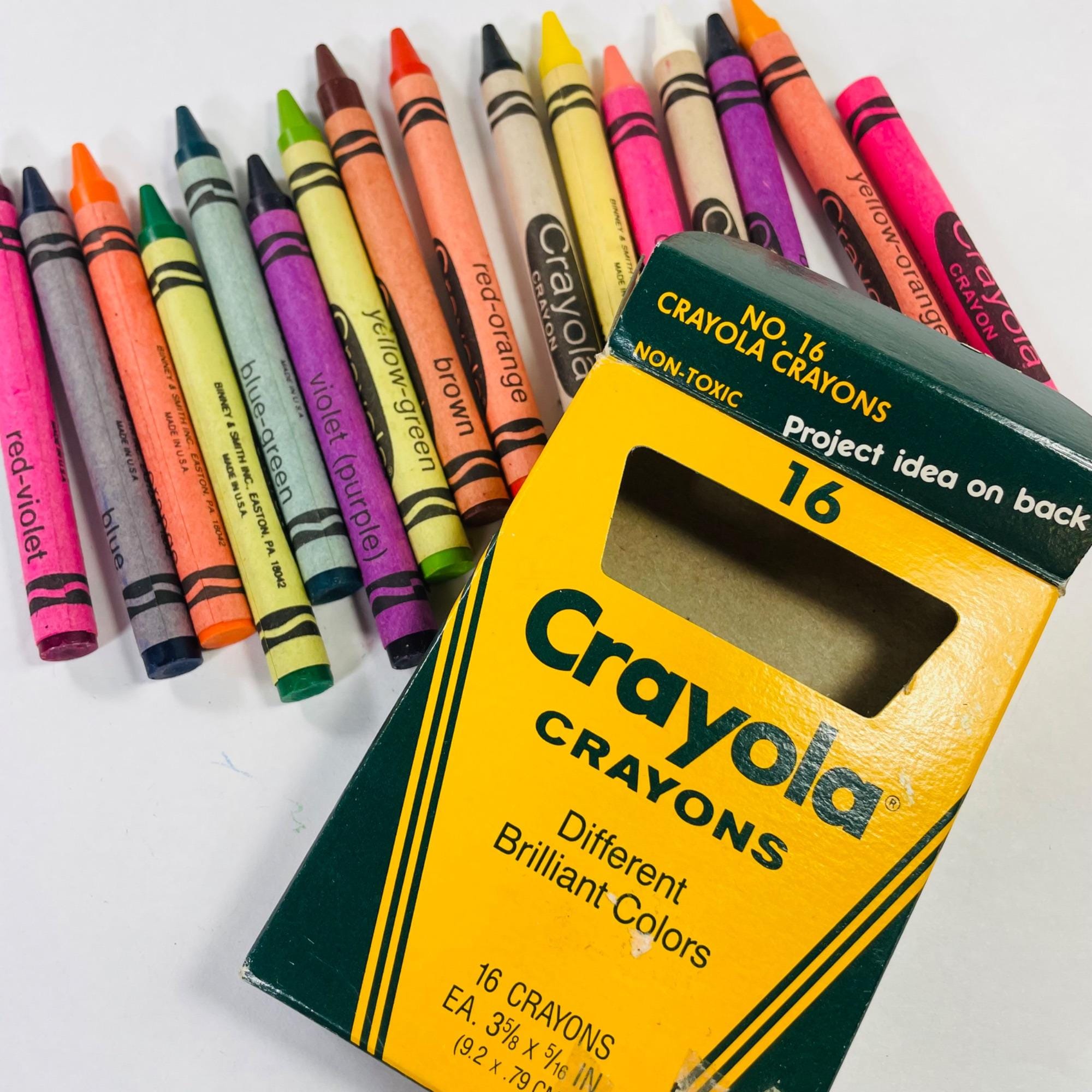 Crayola 16 Count Crayons Vintage 1985 Discontinued Crayola