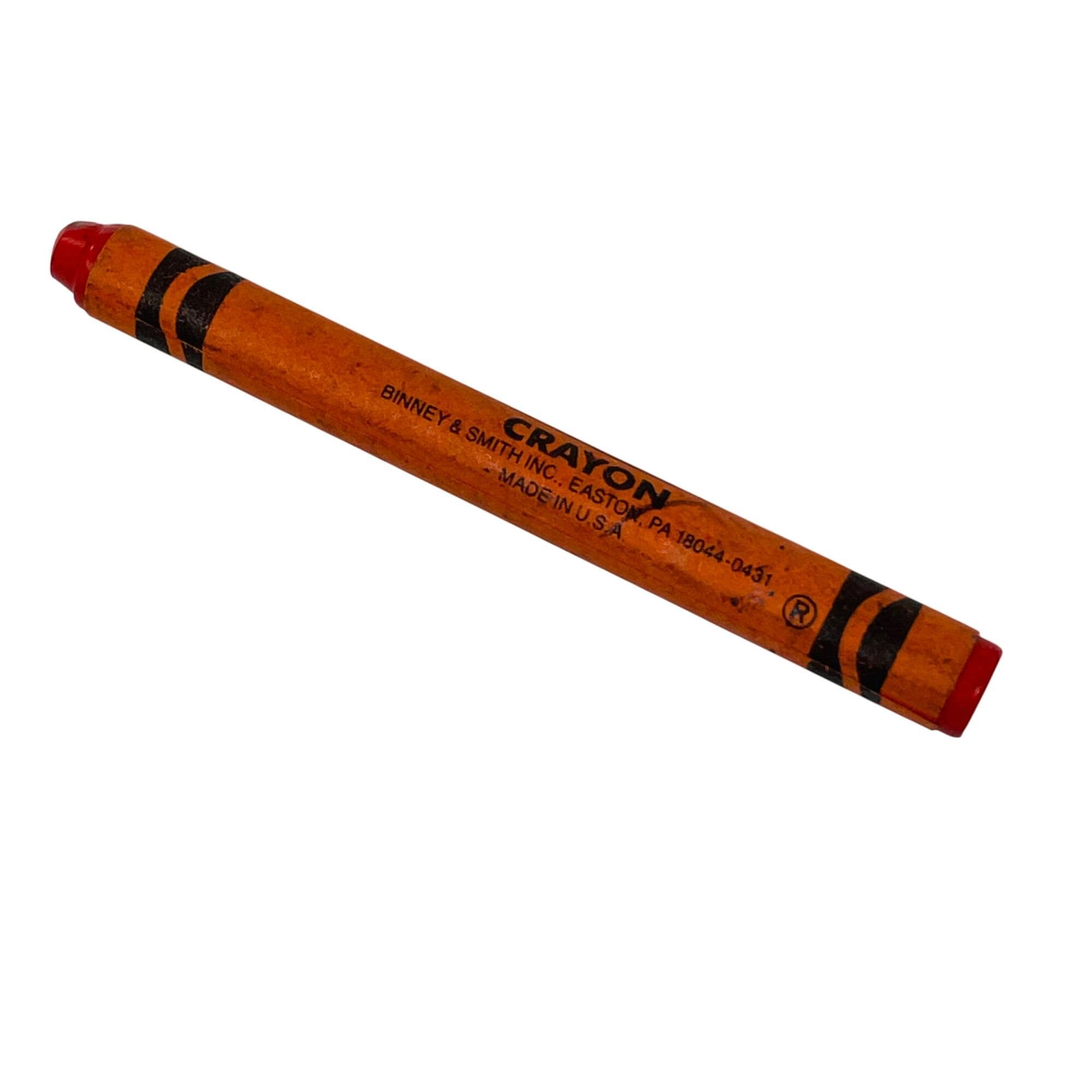 Crayola Orange Red Discontinued Crayon Vintage Binney & Smith Made