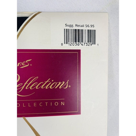 Vintage Hanes Silk Reflections Pantyhose Jet AB L… - image 4