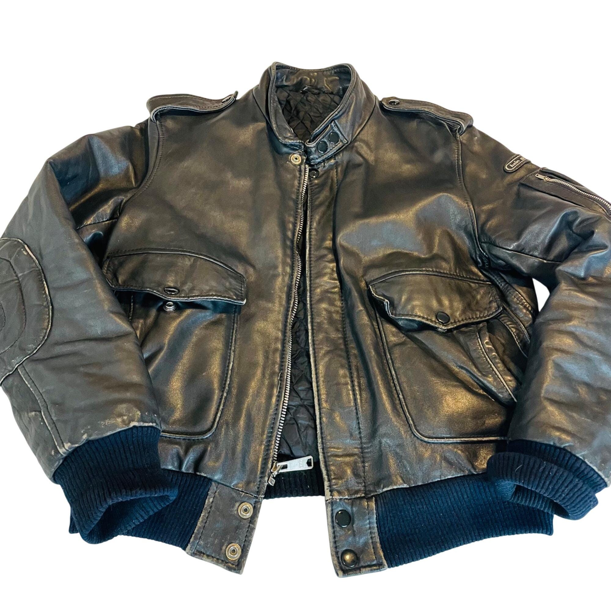 Hein Gericke Daytona 50th Bike Week Vintage Leather Bomber Jacket