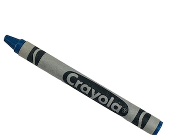 Ultra Blue Crayola Crayon Fluorescent Retired Permanent Name Change Vintage